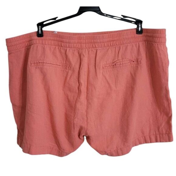 Old Navy Pink Linen Blend Pull On Shorts XXL - Picture 2 of 4